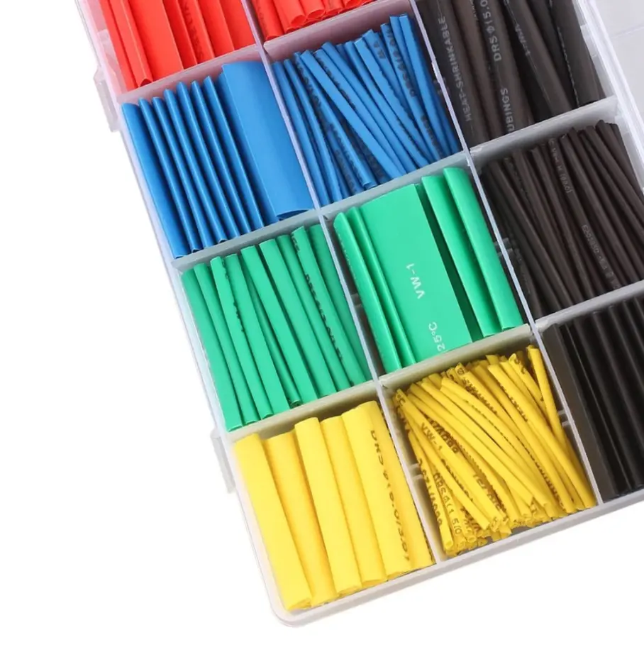 127/164/328/530Pcs Heat Shrink Tube Wire Cable Insulated Sleeving Tubing Set 2:1Waterproof pipe