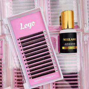 Profesional 0,07 5D <span class=keywords><strong>Flora</strong></span> Lash Bandejas Color Mega Classic Black 5D Flower Premade Wet Look Spikes Suministros de extensión de pestañas - Product Image 3