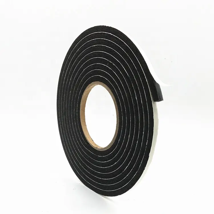 Gesloten Cel Pvc Schuim Weerzegel Tape Zelfklevende Deur En Raam Tochtstrip Tape