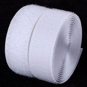 Bande magique blanche personnalisée de 25 mm avec crochets et boucles autocollants pour une utilisation durable dans les vêtements, Velcro - Product Image 1