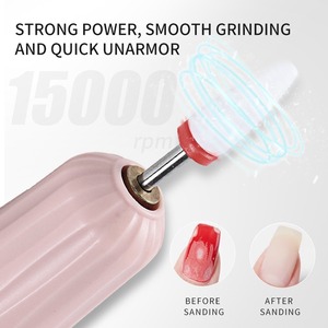 ปากกาเจียรเล็บ 2 in 1 แบบพกพา ชาร์จไฟได้ เครื่องขัดเล็บไฟฟ้า พร้อมหลอดไฟสำหรับทำเล็บมือและเล็บเท้า อุปกรณ์ขัดและอบเล็บสำหรับร้านทำเล็บ - Product Image 4
