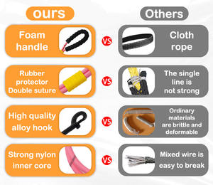 Laisse pour chien en nylon réfléchissant confortable de style nouveau et très vendue, 360 °   Crochet pivotant pour la marche, la course et l'entraînement - Product Image 6