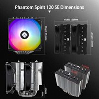Thermalright Phantom Spirit 120 SE Dual Tower Cpu Cooler LGA115X/1200/1700 AM4/AM5 PC Cooling Fan Computer Heatsink Cooling