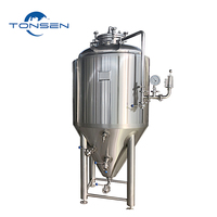 Fermenteur à bière en acier inoxydable de 500L, 1000L, 2000L / Unitank / Cuve de fermentation conique pour brasserie