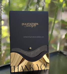 Carte d'<span class=keywords><strong>invitation</strong></span> de mariage de luxe personnalisée Motifs fantaisie sur papier de qualité Papier d'art en <span class=keywords><strong>carton</strong></span> Impression d'<span class=keywords><strong>invitation</strong></span> professionnelle - Product Image 1