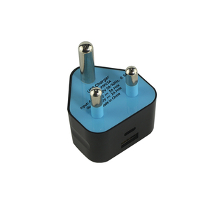 อะแดปเตอร์แปลงปลั๊กไฟฟ้าแอฟริกาใต้ แบบ M 18W 5V 3A 9V 2A USB-C USB-A PD QC3.0 ที่ชาร์จติดผนัง อะแดปเตอร์ไฟฟ้าแอฟริกาใต้ SABS - Product Image 3