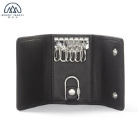 Étui à clés de voiture et de maison en cuir véritable fait main, durable, de haute qualité, style national, personnalisable, par Mount Yanzhi