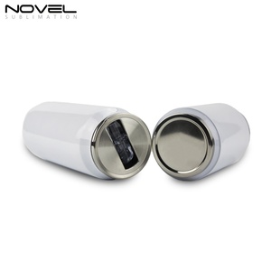 Vasos Sublimables en Blanco de 500 ml, Botella con Color Blanco y Plateado, Botella de Acero Inoxidable para Transferencia de Calor por Sublimación - Product Image 3