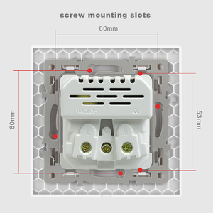 NOVSKI EU 86 <span class=keywords><strong>Presa</strong></span> <span class=keywords><strong>a</strong></span> Muro <span class=keywords><strong>Elettrica</strong></span> con Pannello in Vetro Temperato, USB e Type-C PD 20W, 240V Corrente Massima 16A - Product Image 5