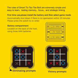 Puzzle Toy Electronic <strong>Smart</strong> Tic-tac-toe <strong>Games</strong> Portable Tic-tac-toe <strong>Games</strong> Birthday Gifts Parent-child <strong>Games</strong> - Product Image 4