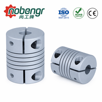 Coupleur d'arbre flexible en aluminium à jeu nul, type à serrage, performance optimisée pour imprimante 3D et système servo industriel