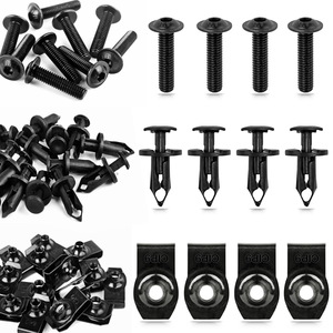 U Shaped Flat <b>Nuts</b> 7547674 Plastic Fasteners <b>Rivet</b> Clips 7661855 Body Panel Screws 7519650 For Car Repair Replacement - Product Image 1