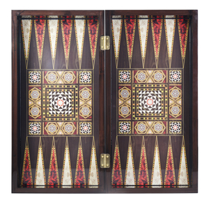 Tùy chỉnh lớn bằng gỗ đàn Piano sơn mài bảng trò chơi backgammon Trung Đông Arab cờ vua PU gỗ hộp trò chơi câu đố - Product Image 5