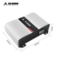 Amplificateur de voiture de style brésilien AK-5002 500W Design haute efficacité avec technologie Ice pour sortie de basses profondes