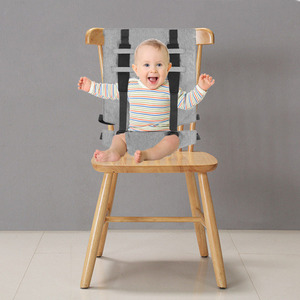 Harnais de sécurité pour chaise haute bébé, tissu Oxford gris, 0-12 mois, ceinture de repas pliable, sangle de siège enfant - Product Image 3