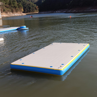 Plate-forme gonflable flottante pour ponton, flotteurs d'eau de lac, plate-forme de saut d'eau en Pvc