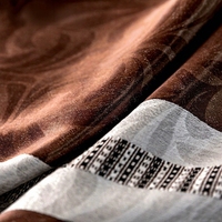Rideau de fenêtre rétro en polyester, couleur unie, semi-occultant, translucide, personnalisable, toutes saisons, style américain, rideau pour la maison