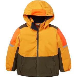 Jaket Ski hangat untuk bayi, jaket Ski salju luar ruangan modis warna-warni terbaru kustom, jaket Ski hangat tahan air untuk anak laki-laki dan perempuan