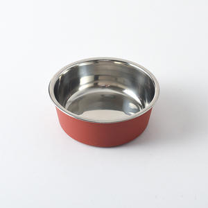 Cuenco de acero inoxidable para mascotas, cuenco de comida para perros y gatos, cuenco antideslizante de plástico respetuoso con el medio ambiente de dos pisos - Product Image 4