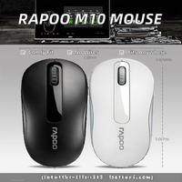 Souris d'ordinateur sans fil Rapoo M10 Plus OEM silencieuse 2,4 G ergonomique pour jeux, mignonne, 1000 DPI, mini souris sans fil pour PC portable