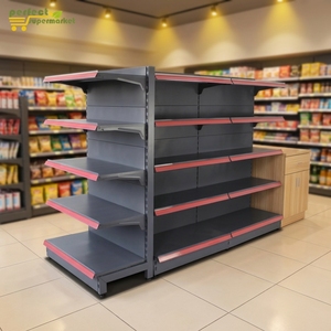 Étagère de présentation métallique robuste pour supermarché - Étagère autoportante - Product Image 1