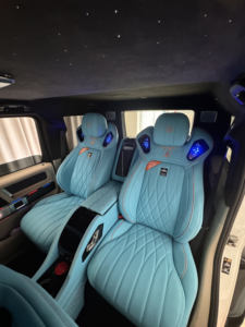 आर्मरेस्ट बॉक्स और फोल्डिंग टेबल टैंक 300 सीट किट के लिए 300 सुv rhd & ld brabus शैली - Product Image 4