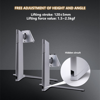 Suspension de levage en vol stationnaire réglable en hauteur du fabricant Écran d'ordinateur Table rotative Support de bureau Support pour moniteur