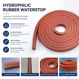 Cinta Selladora de Juntas Waterstop Tipo <span class=keywords><strong>Masilla</strong></span> de Bentonita de Instalación Rápida para Juntas de Hormigón, Alta Resistencia y Ecológica - Product Image 2