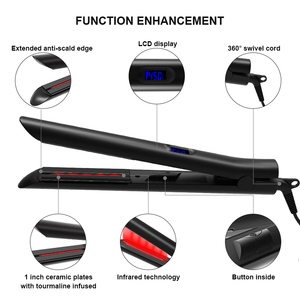 Fer à lisser plat en titane vente en gros planchas de cabello lisseur professionnel outil de coiffure de marque privée - Product Image 2