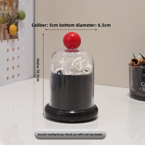 Boîte à cure-dents haut de gamme pour la maison et le salon, boîte de rangement créative pour cure-dents et fil dentaire, tube à fil dentaire, pot à cotons-tiges - Product Image 6