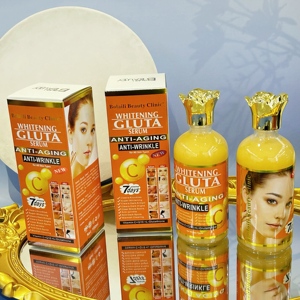 เซรั่มไฮยาลูรอนิก แอซิด กลูต้า ไวท์เทนนิ่ง ขายดี สำหรับผิวหน้า ช่วยลดเลือนริ้วรอย บำรุงผิวชุ่มชื้น พร้อมวิตามินซี - Product Image 6