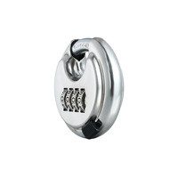Meilleur Prix Cadenas à Disque Rond en Acier Inoxydable 70 mm, à Combinaison 4 Chiffres Réinitialisable