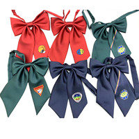 Nœud Papillon Rouge Classique pour Femme, 100% Polyester Écologique, Col Croisé, Vente Chaude