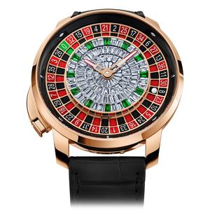 Jacob Co High Complication Masterpieces <b>Casino</b> Tourbillon <b>Watch</b> Mechanical Movement Crystal Pointer Baguette Diamond Roulette - Product Image 1