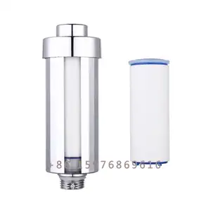 Shower Filter Chrome Finishing Universal Shower Washing Water Filter Chlorine Removing Scale Lime Water Filter