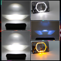 Haute qualité 4X6 6 pouces phare forme carrée 30Watt IP68 étanche lumière LED projecteur de faisceau haut et bas pour véhicules 12V