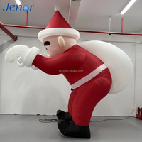 Père Noël gonflable grimpeur pour la fête de Noël, idéal pour la décoration de jardin, de cour, de scène ou comme publicité pour les célébrations du Nouvel An