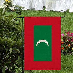 Drapeau des <span class=keywords><strong>Maldives</strong></span> en lin de haute qualité 12 * 18In Différents styles d'extérieur au choix - Product Image 5