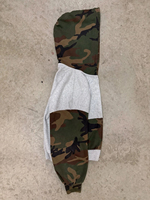 Sudadera con Capucha de Camuflaje Personalizada de Estilo Urbano, 100% Algodón, Felpa Francesa, con Parche Bordado y Cierre de Cremallera para Hombre