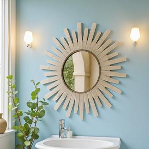 กระจกติดผนังหินมาลาไคต์กึ่งมีค่าสำหรับตกแต่งร้านค้า ออกแบบตามสั่งสำหรับตกแต่งบ้านและสำนักงานสุดหรู จากโรงงานโดยตรง - Product Image 3