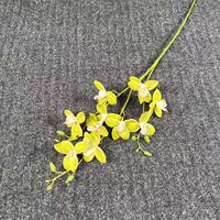 Haute Qualité Impression 3D 5 Têtes Real Touch Orchidées Artificielle Orchidée Fleur Papillon Fleur Pour La Maison De Mariage Décor