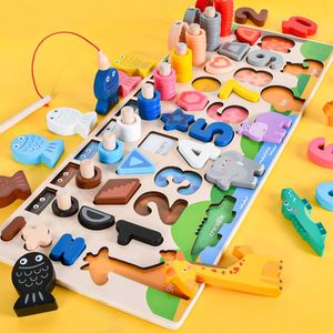 Numeri logaritmici della lavagna per animali 6-in-1 di apprendimento precoce dei bambini in legno giocattoli interattivi educativi di apprendimento precoce - Product Image 2