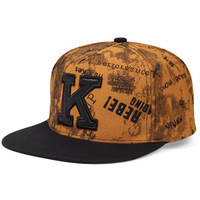 Casquette de baseball tendance, chic et unique, personnalisable, à motifs graphiques et lettres, couleurs assorties, pour un style décontracté quotidien