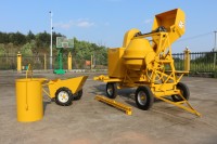 Bétonnière mobile diesel électrique 350L à moteur, haute productivité, équipement de construction industriel, vente chaude