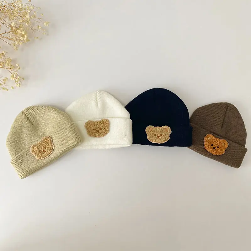 Moda algodão tecido inverno crianças bonés personalizados bebê chapéus Unisex bebê recém-nascido gorro chapéus