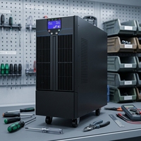 Fuente de Alimentación UPS en Línea de 10 kVA, 10 kW, 10 k9kW, Estabilización de Voltaje para Centros de Datos, Protección Contra Cortes de Energía, Batería de Litio Inteligente