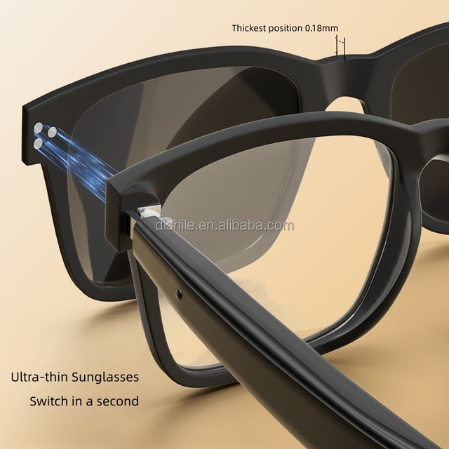 2025 New Model Bth Music AI Smart Eye Glasses with Magnetic Charger and Video Camera Hyundai Smart Glasses