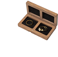 Boîte à bijoux miniature haut de gamme personnalisée en bois, boîte de rangement en bois faite à la main, emballage écologique et recyclable pour montres et bijoux