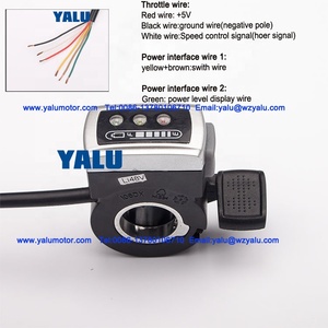 Accélérateur <span class=keywords><strong>WUXING</strong></span> Nouveau Style 24V 36V 48V 60V pour batterie au lithium avec affichage de la puissance et interrupteur marche/arrêt 106DX - Product Image 3