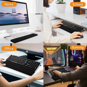 Acrylic Keyboard Riser Holder Tilt Ergonomic Computer Keyboard Stand with Keyboard <strong>Wrist</strong> <strong>Rest</strong> for Desktop - Product Image 6